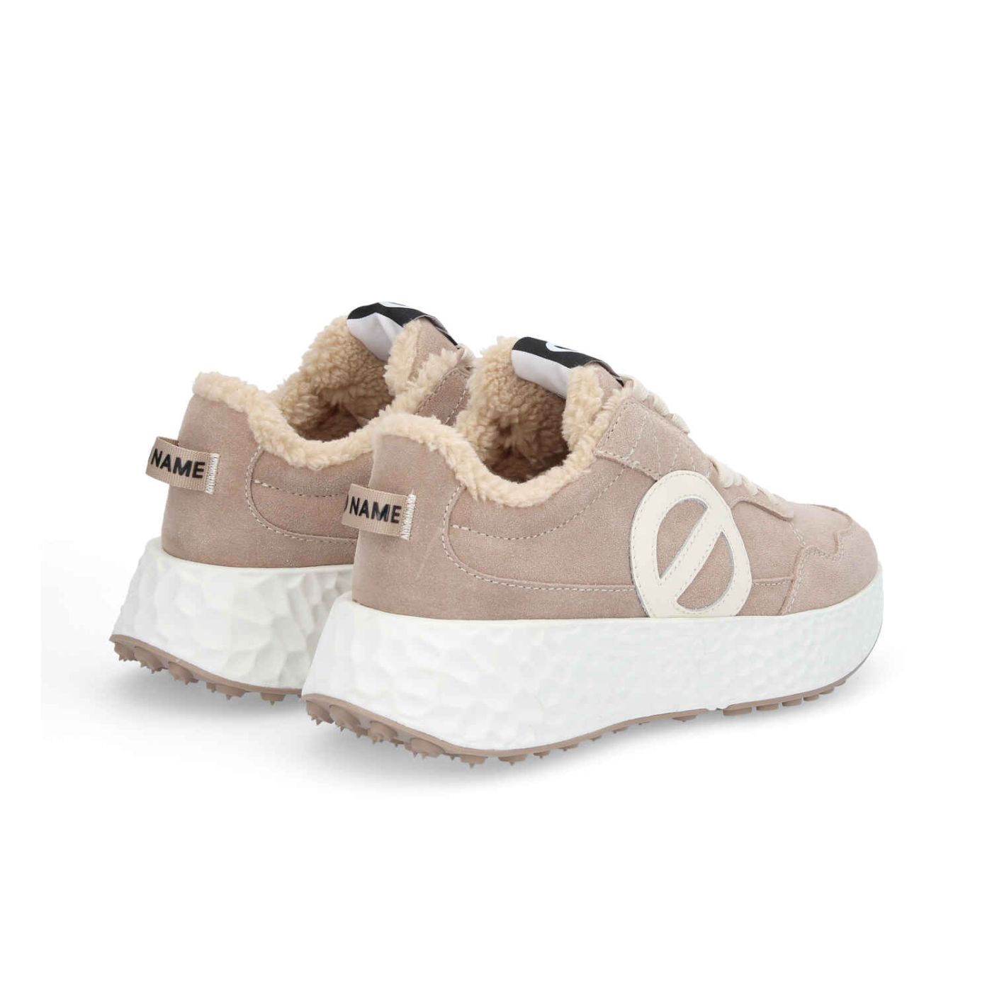 CARTER JOGGER W  -  SUEDE/COCOON  - NUDE/BIANCO SPORCO